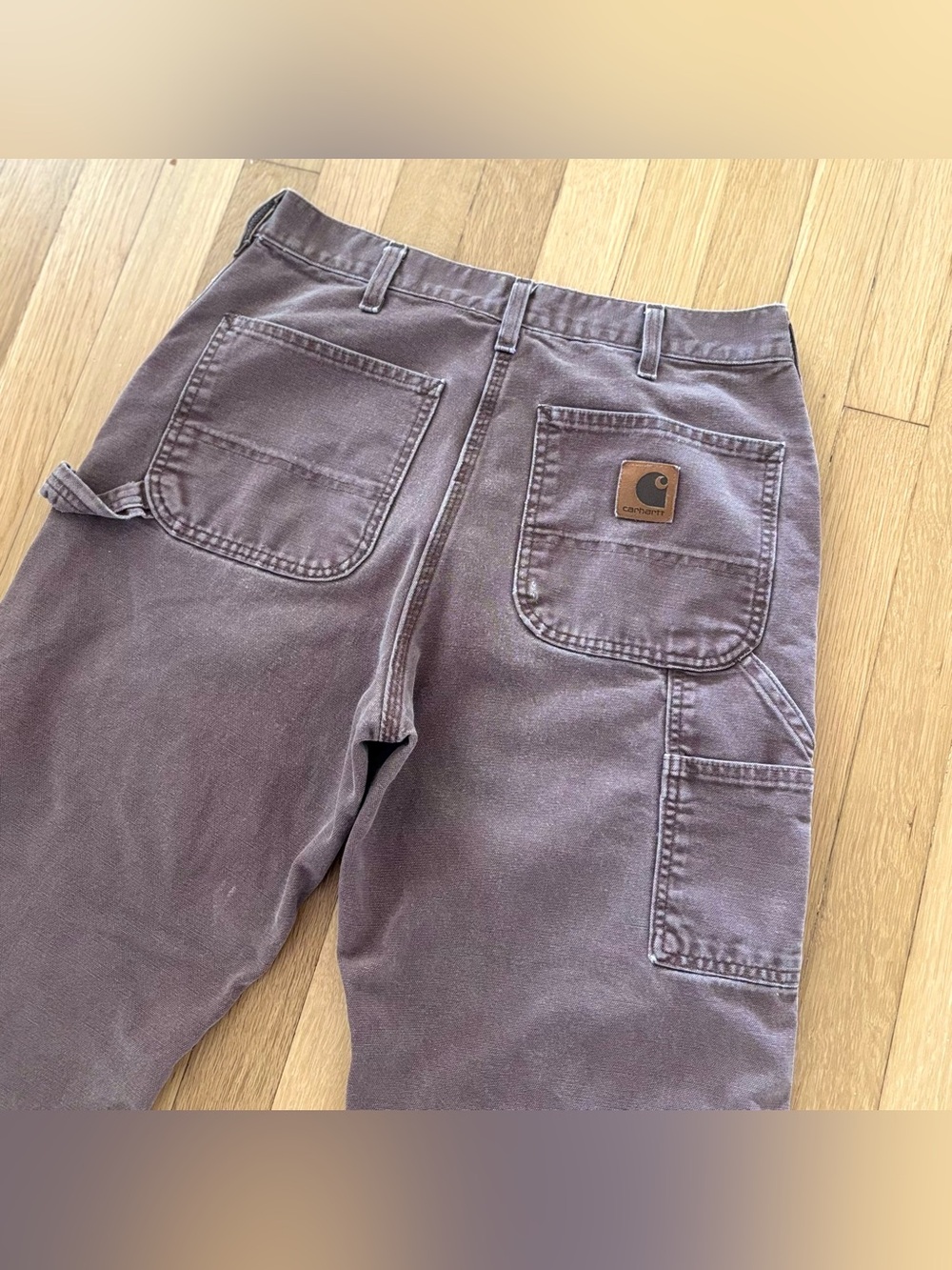 Vintage Carhartt Carpenter Pants B11 CHT Chestnut 33 Canvas Workwear Y2K Mexico